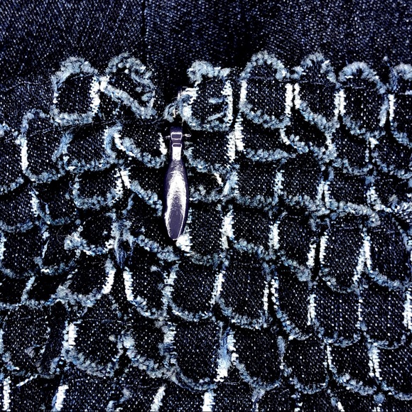 Haute Hippie Navy Scalloped Mini Skirt - Picture 10 of 14